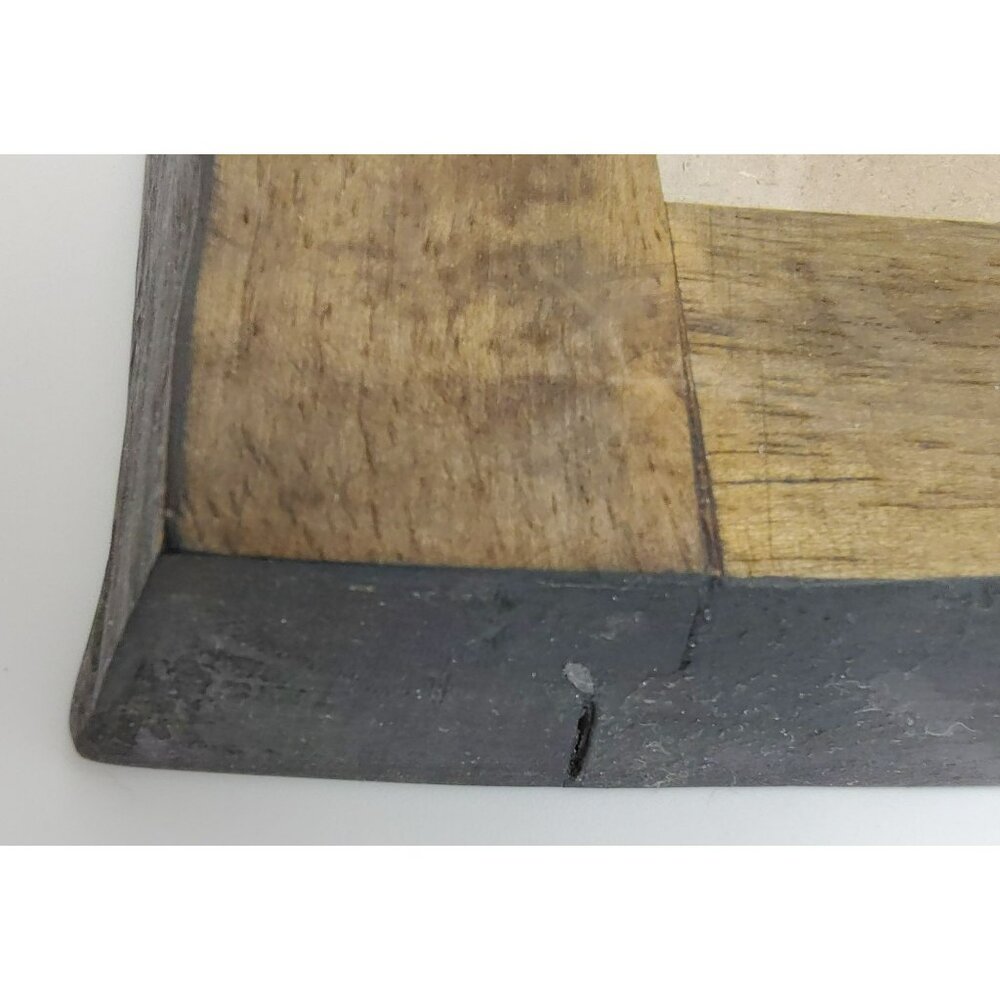 Solid Wood Picture Frame 13x10.5 Vintage Rustic Mission Style Heavy Wood Frame - Picture 6 of 10